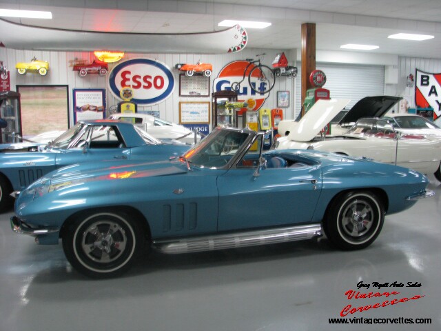 1966 CORVETTE CONVERTIBLE – NASSAU BLUE – NCRS TOP-FLIGHT, PV AND DUNTOV! – SOLD!!