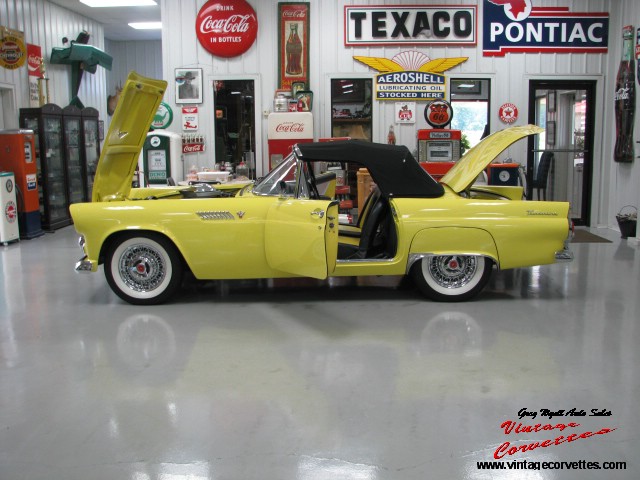 1955 Ford Thunderbird  Yellow V-8 3 speed  1 owner  “Just In “