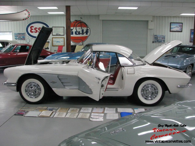 1961 Corvette Ermine White 245hp One Owner 37k miles Survivor ” Sold  “