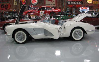 1958 Corvette Snowcrest White 230hp 4 speed  “Sold  “