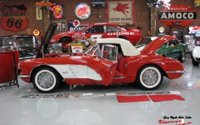 1959 Corvette Roman Red 270hp Both Tops “Sold “