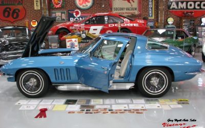 1966 Corvette Coupe Nassau Blue Blue White Interior Factory Air  “Sold “