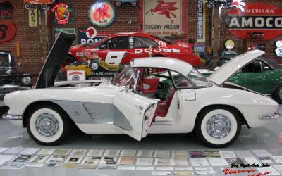 1961 Corvette Survivor White -Red 245hp Bloomington Gold “Just In
