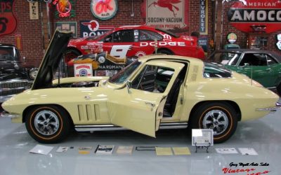 1965 Corvette Coupe Goldwood Yellow 365hp Air  “Sold “