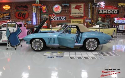 1966 Corvette Convt Nassau Blue Bright Blue interior Both Tops “Sold “