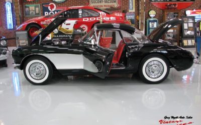1957 Corvette Onyx Black Red Interior 270hp 4 Speed “Sold “