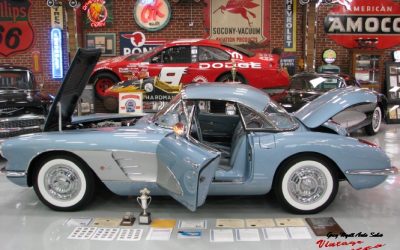 1958 Corvette Silver Blue Fuelie 4 speed Top Flight AACA “Sold  )