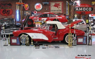 1961 Corvette Roman Red 230hp Automatic top Flight “Sold “