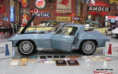 1963 Corvette Coupe Silver Blue 250hp automatic  “Just In”