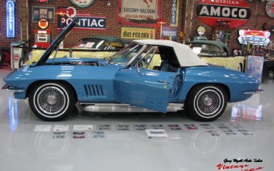 1967 Corvette Convt Marina Blue 350hp Factory Air  (Sold )